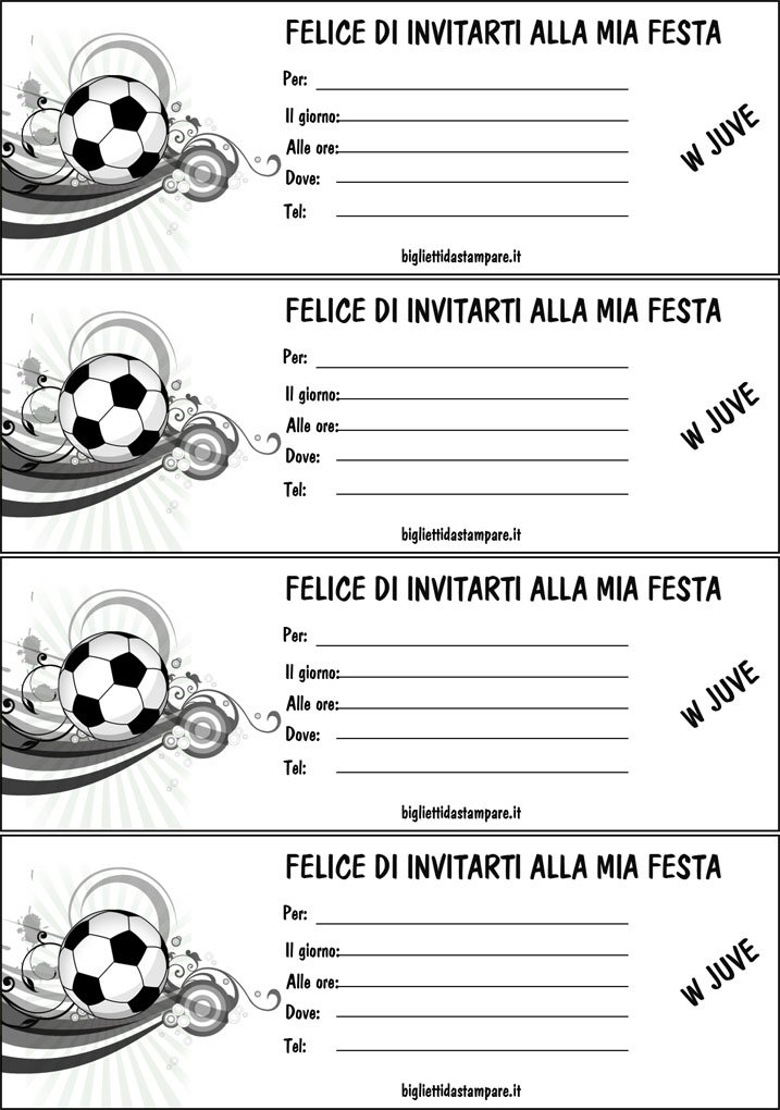 biglietti invito juventus