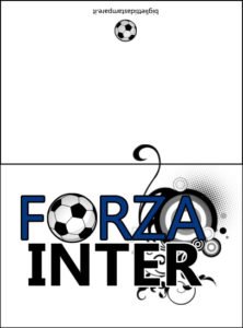 Forza Inter - Biglietti da stampare