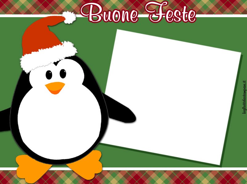 biglietto natale pinguino