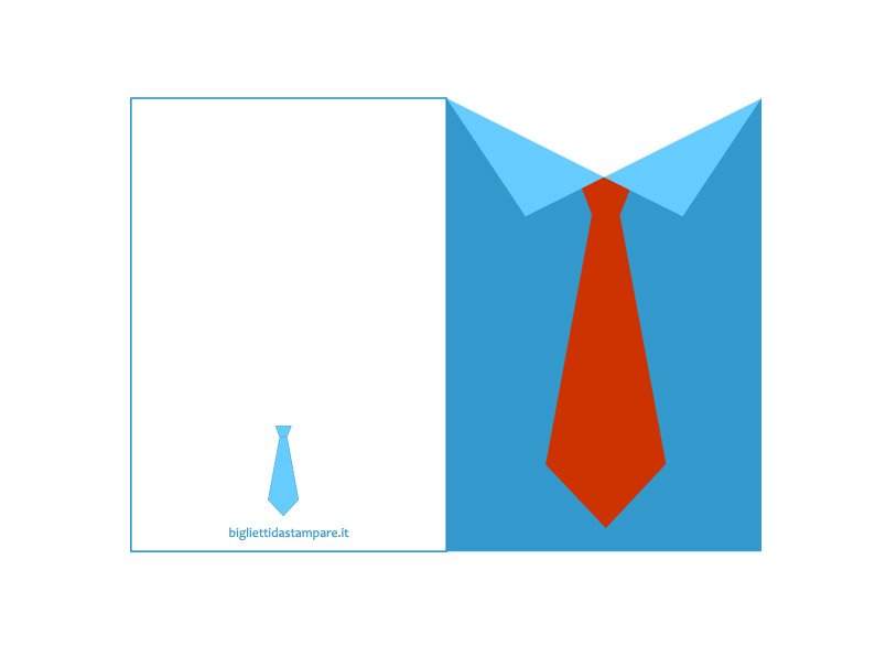 biglietto camicia cravatta 2