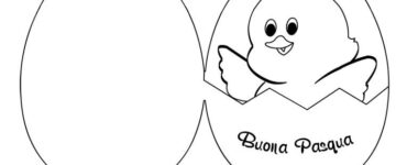 biglietto uovo pulcino pasqua