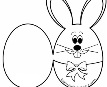 biglietto pasqua con coniglio