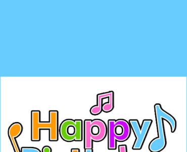 biglietto compleanno note musicali 1
