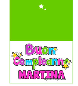 biglietto compleanno martina