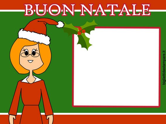 biglietto maestra natale