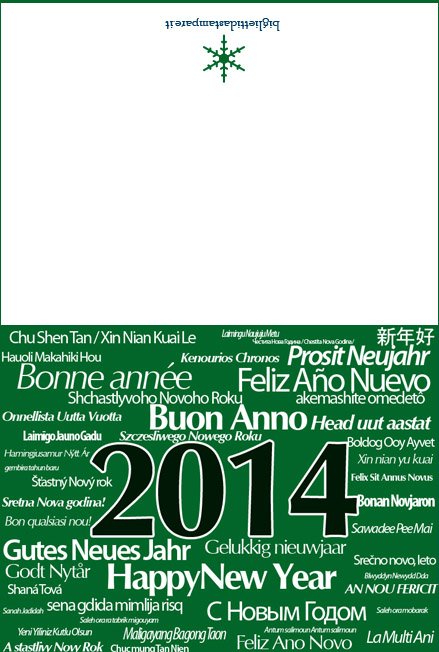 buon anno tutte lingue 2014