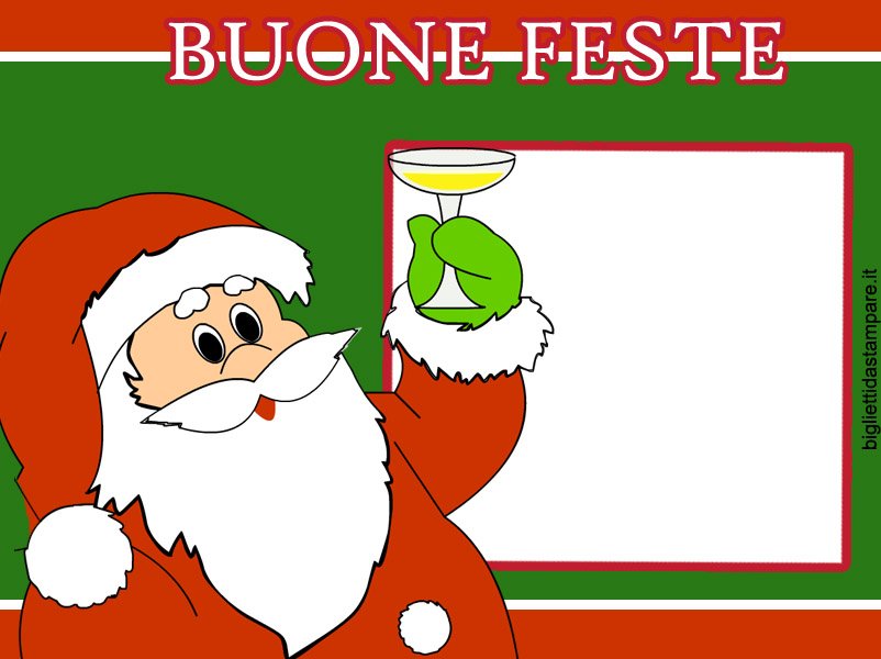 cartolina babbo natale