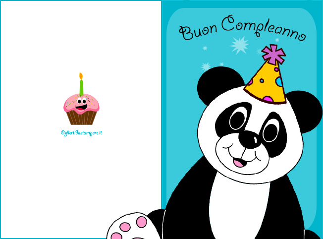 biglietto compleanno panda 1