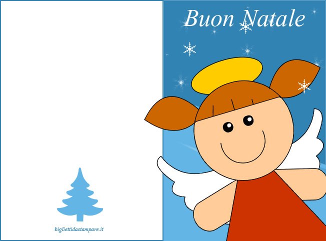 biglietto angioletto natale