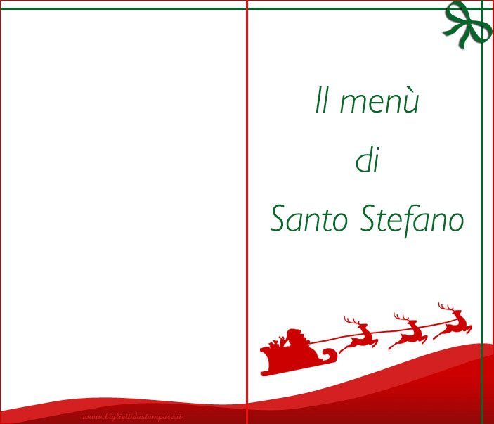 menu santo stefano