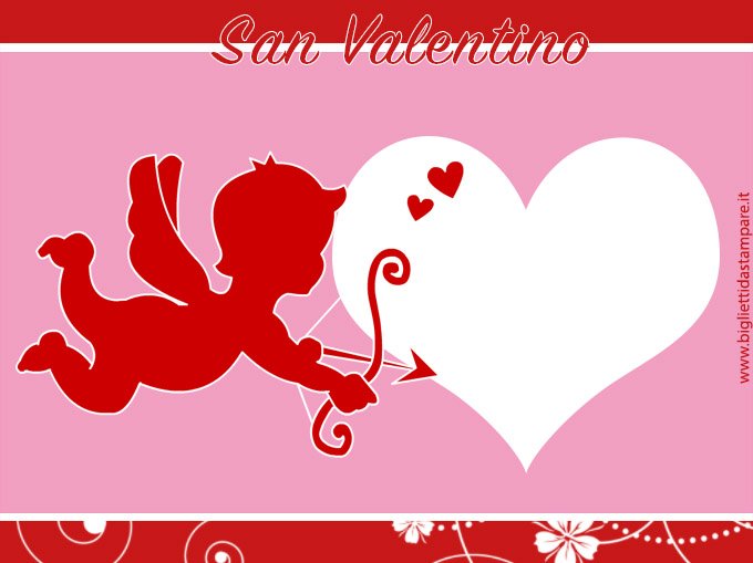 cartolina cupido san valentino