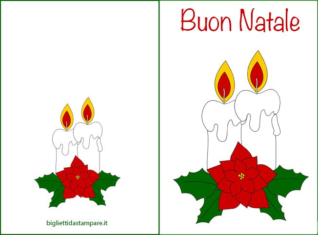 biglietto candele natale2