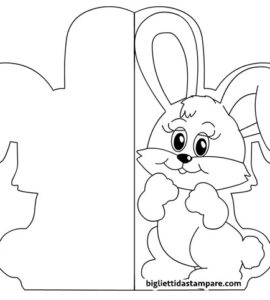 biglietto coniglio pasqua 2
