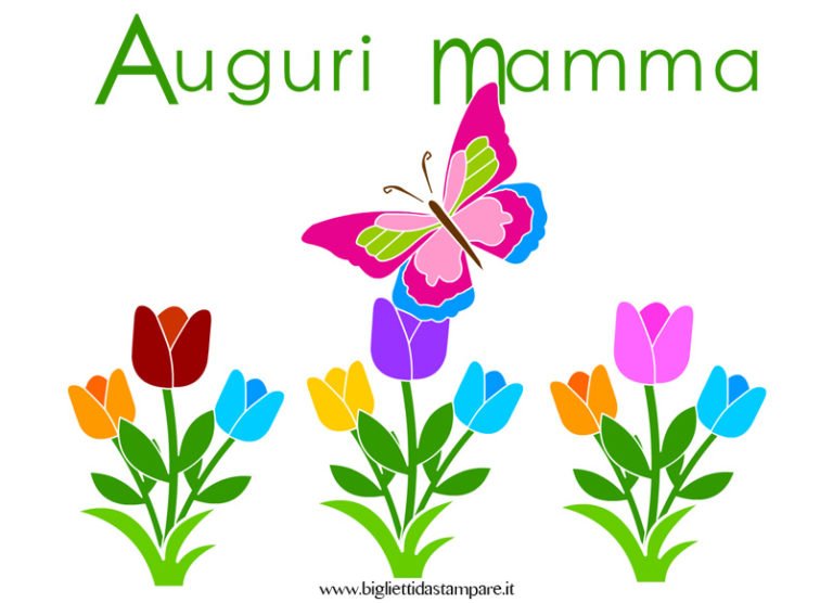 Biglietto di auguri per la mamma con motivo floreale, cartolina per la festa della mamma o biglietto di auguri con scritta, ideale come regalo per la mamma, unico - Italia