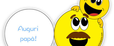biglietto papa con emoticon