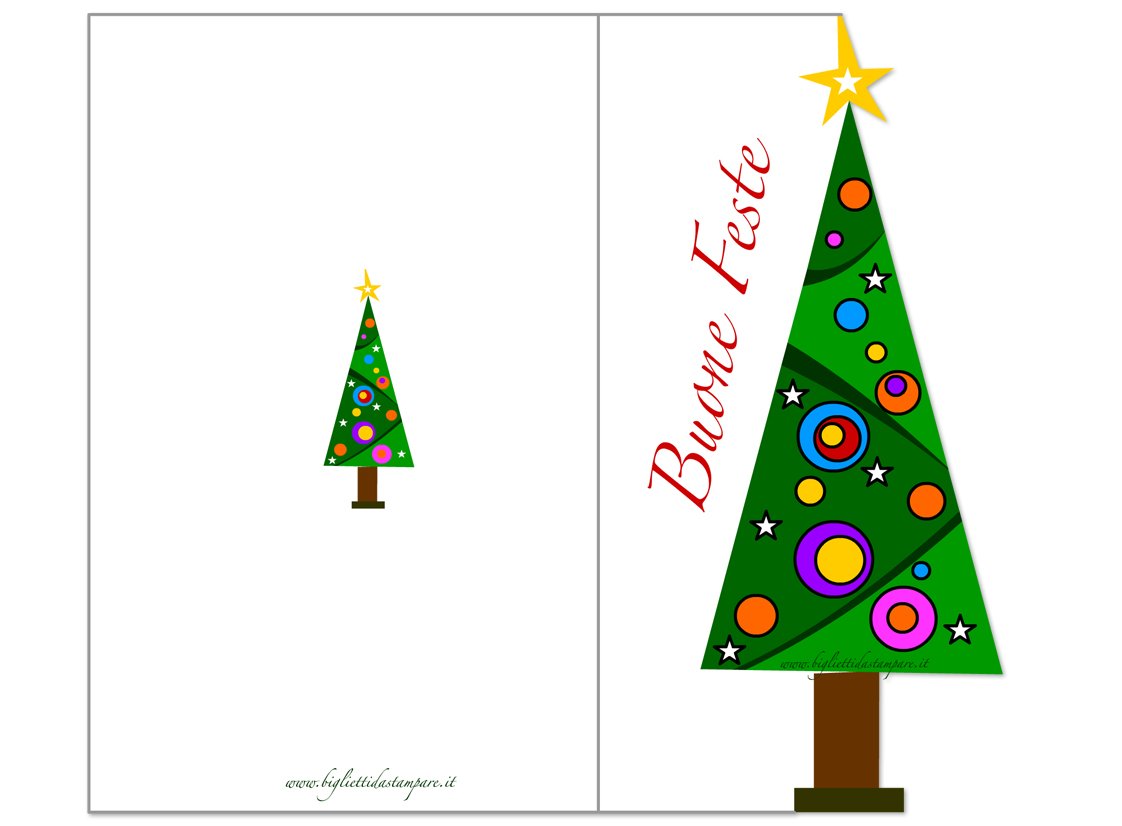 Biglietto Di Auguri Gotico Albero Di Natale – 145x145 Mm, Con Busta, Carta Riciclata 350 G/m²