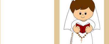 biglietto comunione bambina oro