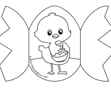 biglietto pasqua pop up pulcino