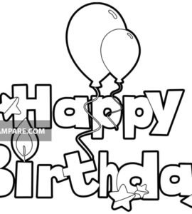 cartello happy birthday