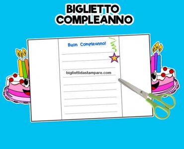 biglietto compleanno pieghevole