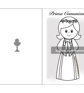 comunione bambina biglietto