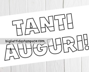 tanti auguri scritta