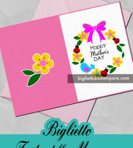 biglietto mamma ghirlanda