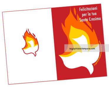 biglietto auguri cresima