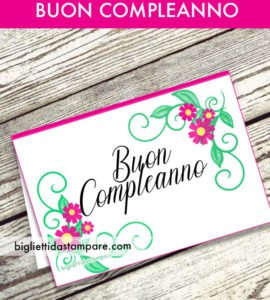 biglietto buon compleanno