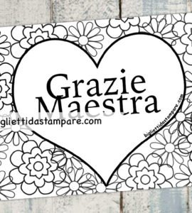 grazie maestra disegno