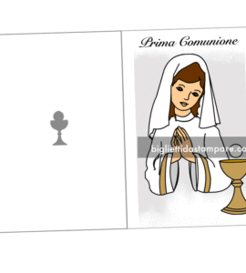 prima comunione bambina calice