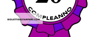 coccarda compleanno 20