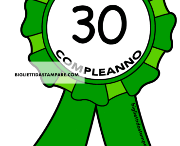 coccarda compleanno 30