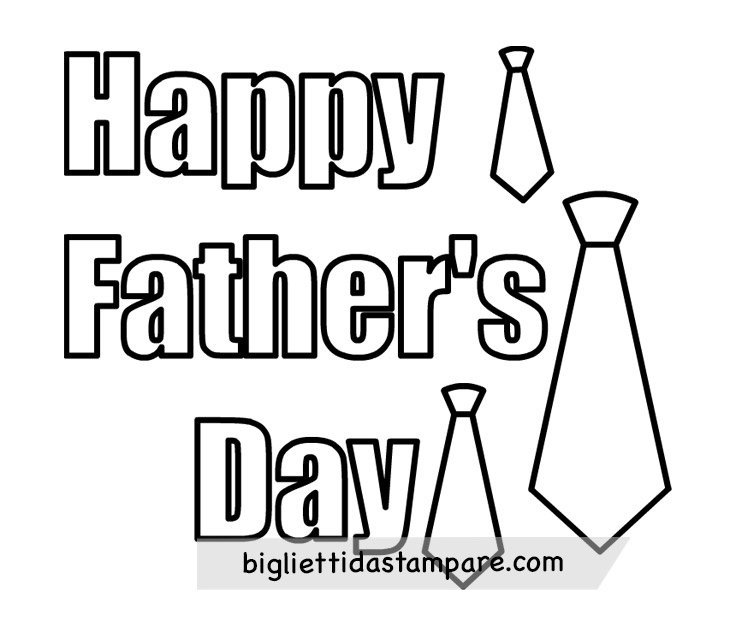 happy fathers day scritta