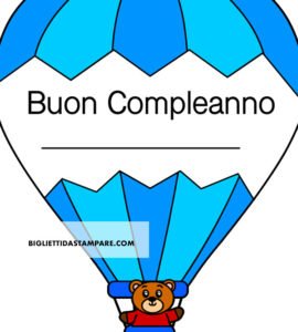 mongolfiera compleanno