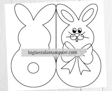 biglietto coniglio pasqua