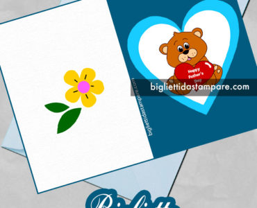 biglietto papa orsetto