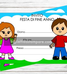 inviti festa fine anno scolastico