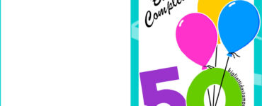 compleanno 50 anni biglietto