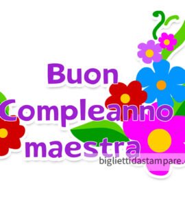buon compleanno maestra