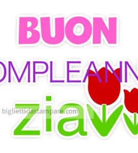 buon compleanno zia