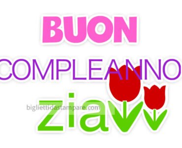 buon compleanno zia