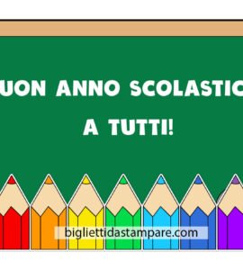 buon anno scolastico immagine
