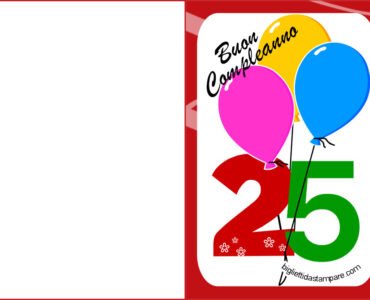 compleanno 25 anni