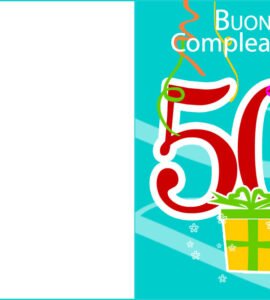 biglietto auguri 50 anni