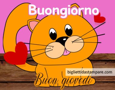 buongiorno giovedi