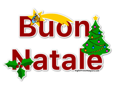 buon natale scritta