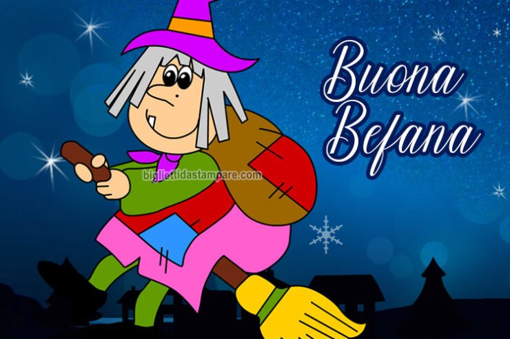 Buona Befana - Biglietti da stampare