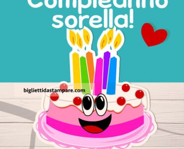 sompleanno sorella