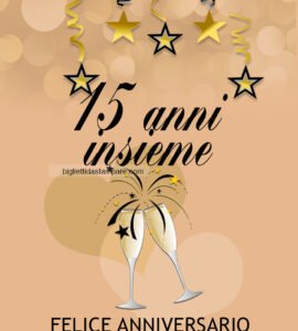 anniversario 15 anni